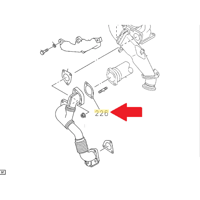 EGR Cooler to Up-Pipe Gasket, 2007.5-2010 LMM - Image 2