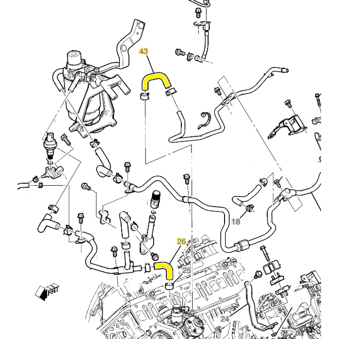 GM Fuel Injection Pump Hoses, 2011-2016 LML - Image 4