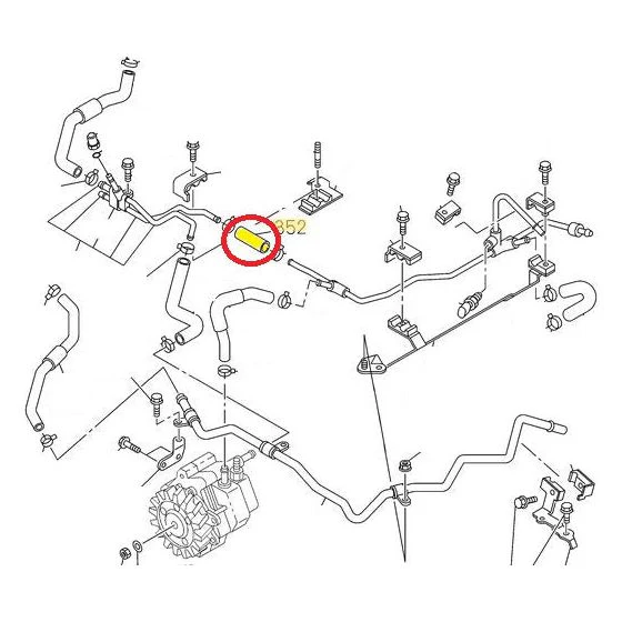 GM Fuel Return Pipe Connection Hose, 2006-2010 LBZ/LMM - Image 5