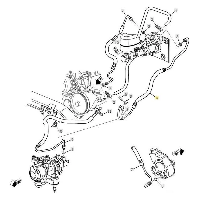 GM Power Steering Gear Inlet Line, 2001-2010 LB7/LLY/LBZ/LMM - Image 2