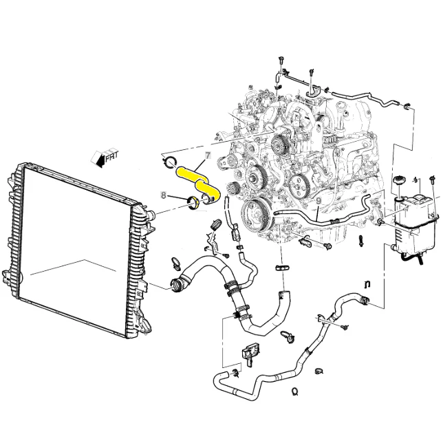 GM Upper Radiator Hose, 2020-2026 L5P