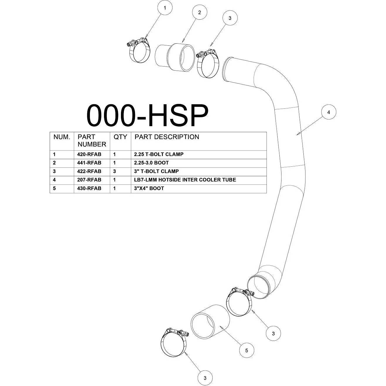 HSP Hot Side Boost Tube 2001-2010 LB7/LLY/LBZ/LMM - Image 3