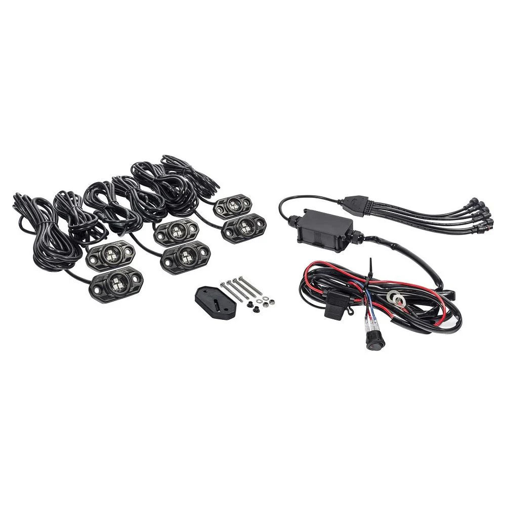 KC C-Series RGB LED Rock Light Kit - 6 PC