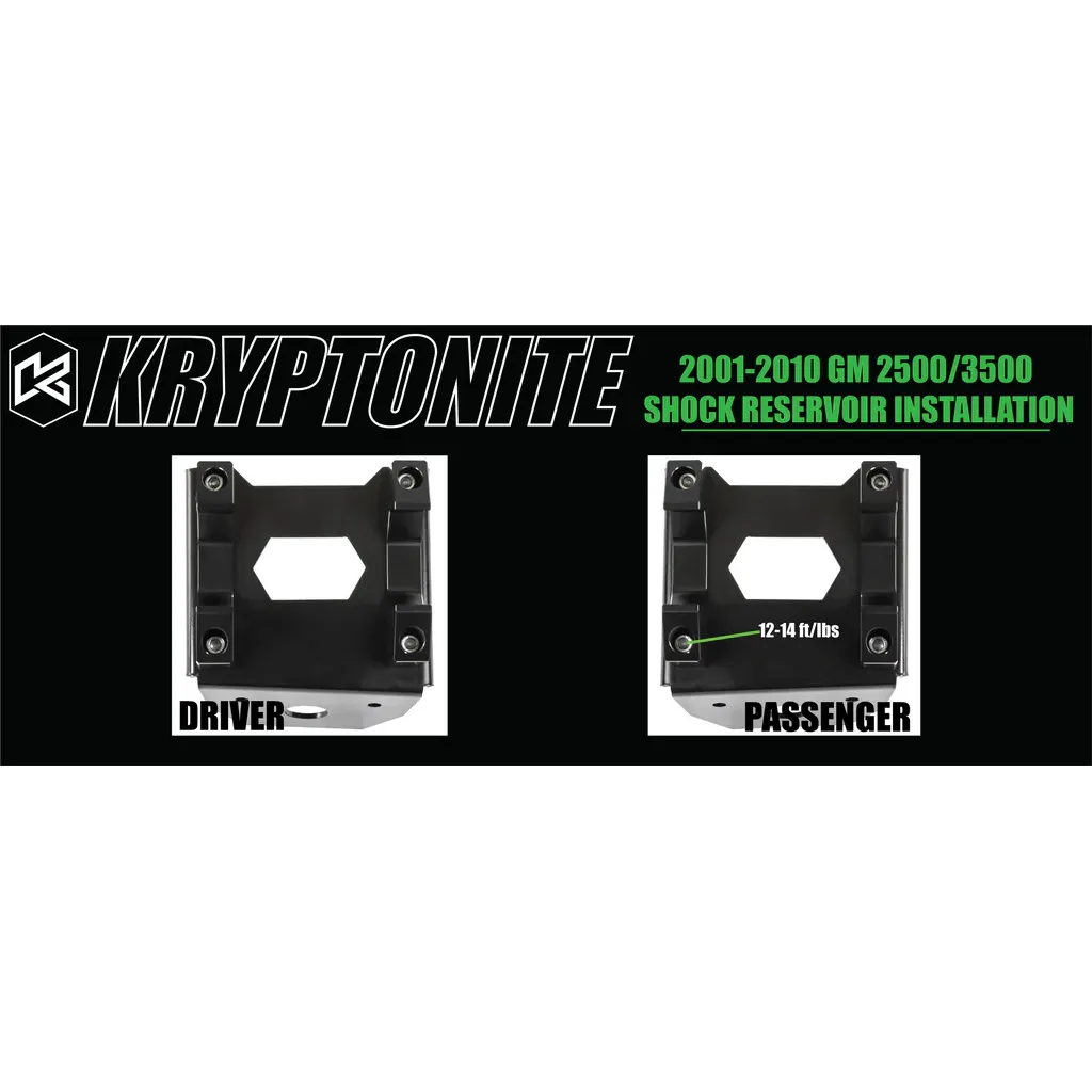 Kryptonite Death Grip Front Shock Reservoir Mount Kit, 2001-2010 LB7/LLY/LBZ/LMM - Image 11