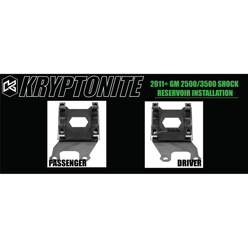 Kryptonite Death Grip Front Shock Reservoir Mount Kit, 2011-2025 LML/L5P - Image 4