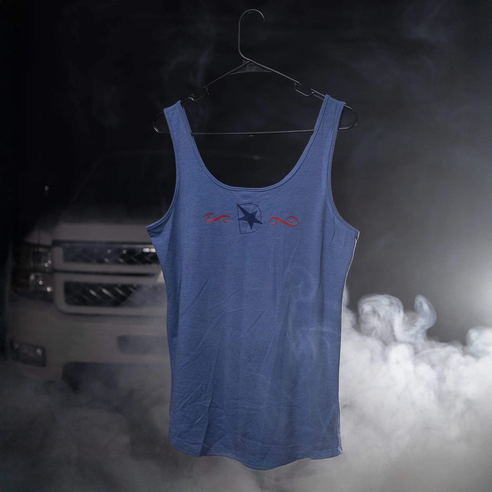 Ladies DmaxStore Blue USA Tank - Image 5