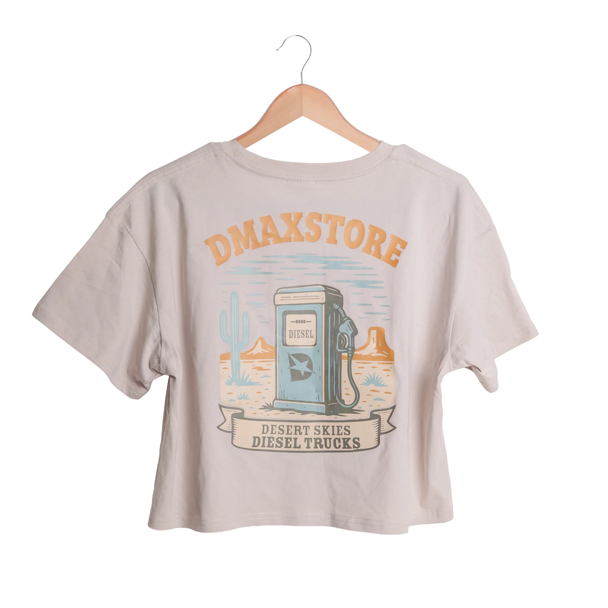 Ladies DmaxStore Desert Crop Top - Image 3
