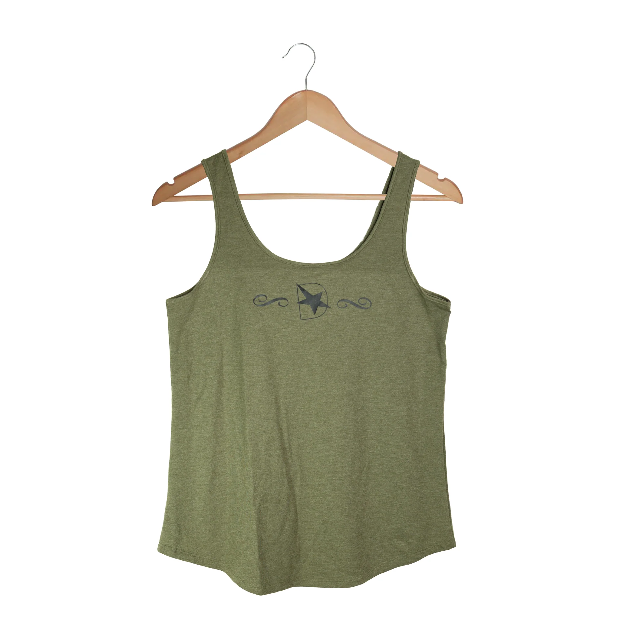 Ladies DmaxStore Olive USA Tank - Image 3