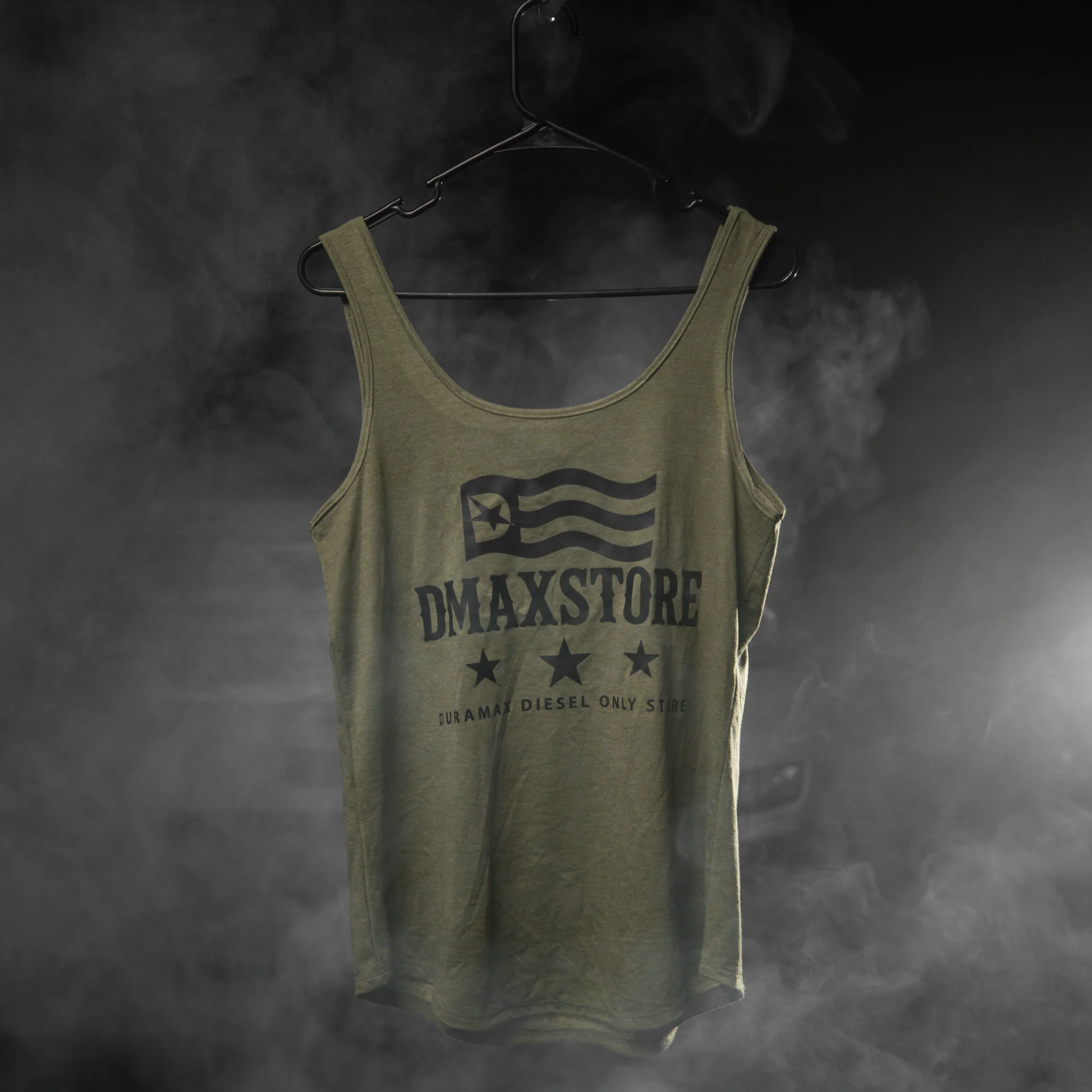 Ladies DmaxStore Olive USA Tank - Image 4