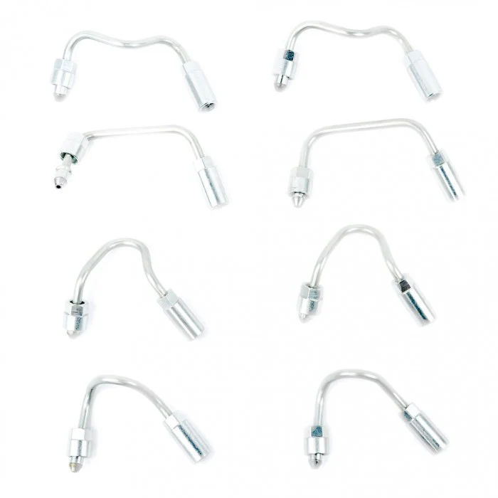 Stainless Steel High Pressure Injector Lines (Set Of 8), 2006-2010 LBZ/LMM - Image 2