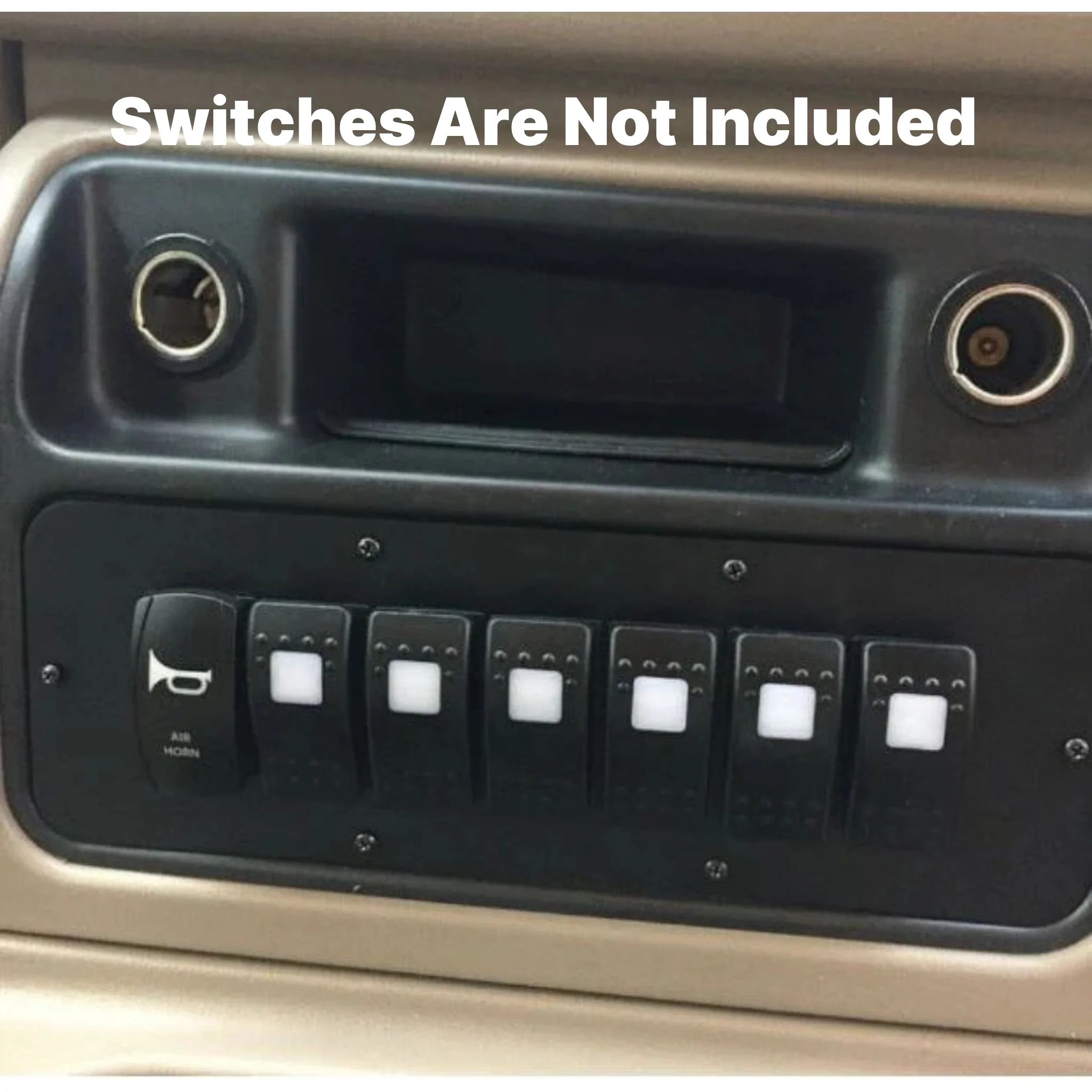 Longhorn Fab Center Console Lower 7 Switch Panel, 2003-2007 LB7/LLY/LBZ - Image 3