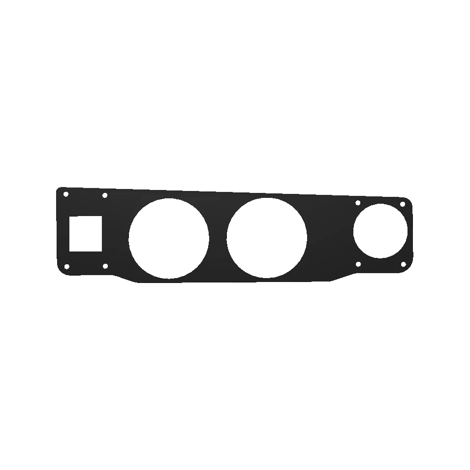 Longhorn Fab Center Console Upper 2 Gauge Panel w-Dual USB, 2003-2007 LB7/LLY/LBZ