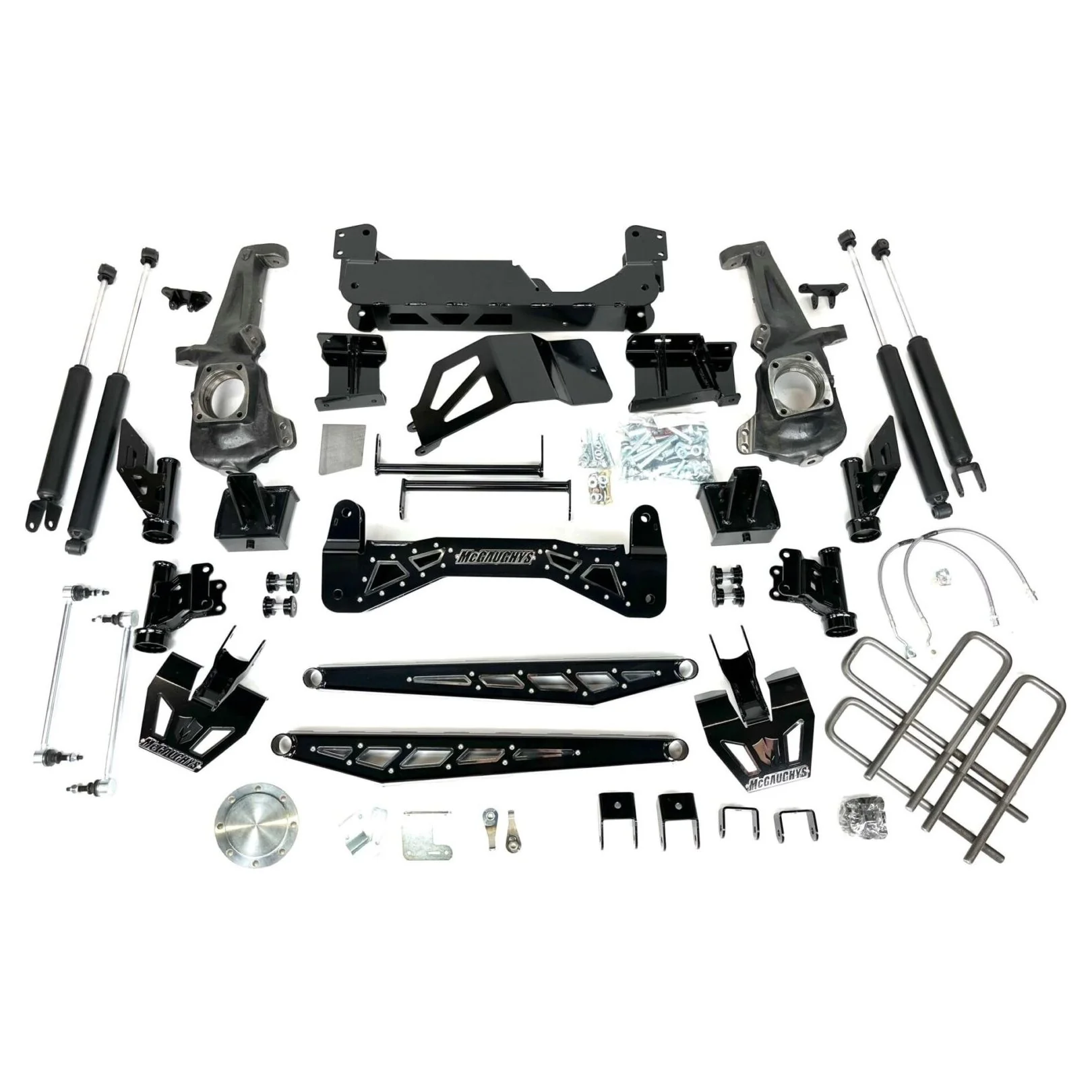 McGaughys 7" Premium Black Stainless Steel Lift Kit, 2020-2024 L5P