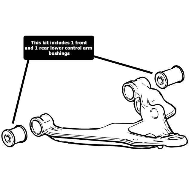 MOOG Severe Duty Lower Control Arm Bushing Kit, 2001-2010 LB7/LLY/LBZ/LMM - Image 4