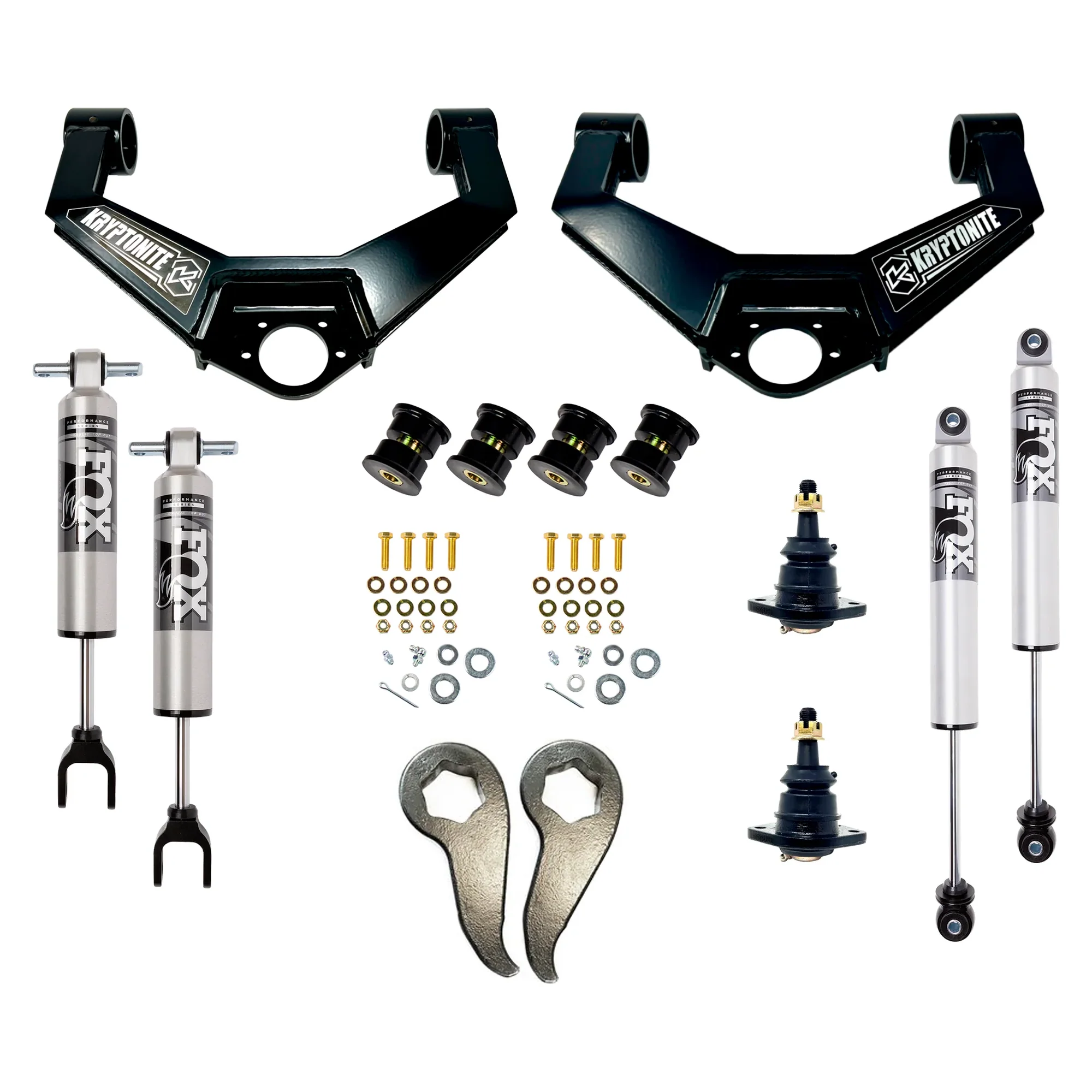 Kryptonite Stage 4 Leveling Kit w/Fox 2.5 HTO Shocks, 2011-2019 LML/L5P