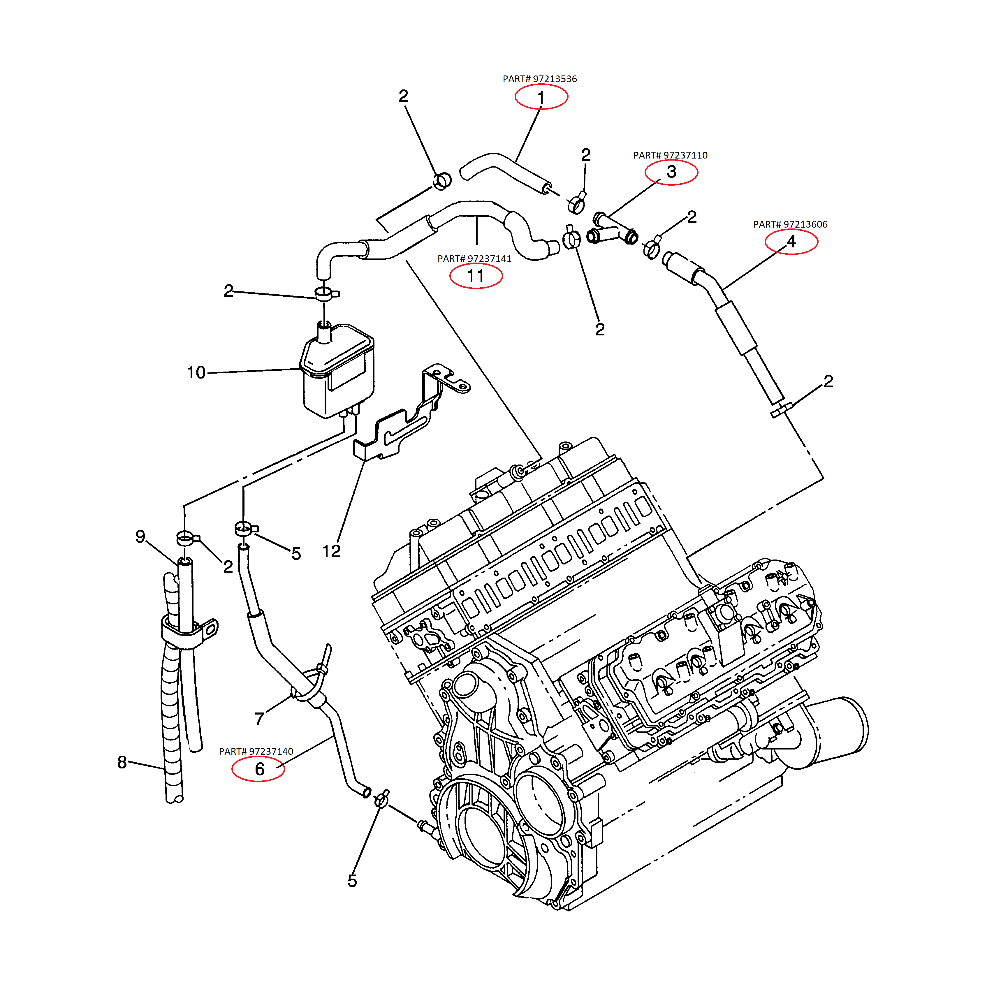 GM PCV Components, 2001 LB7