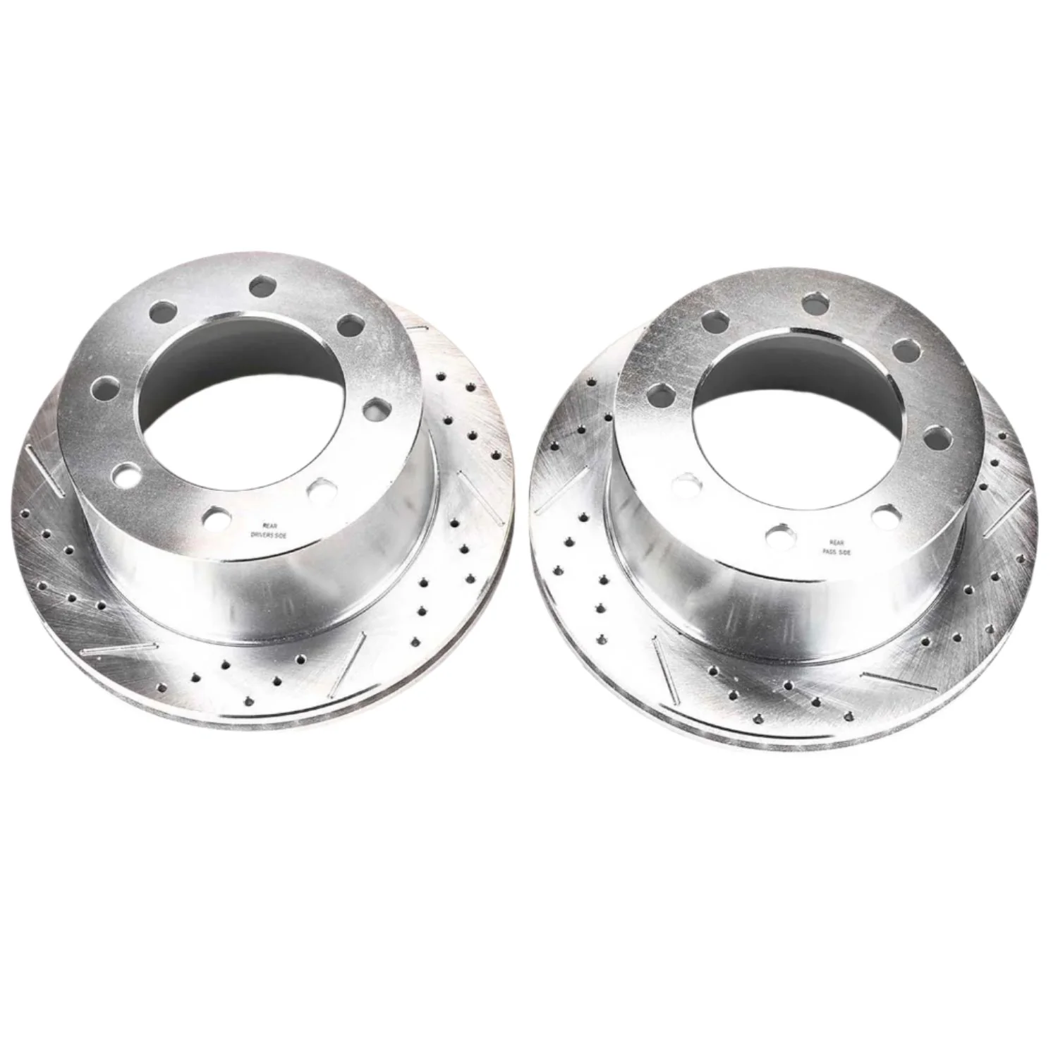 PowerStop D Series Drilled & Slotted Rotors, 2001-2010 LB7/LLY/LBZ/LMM Dual Rear Wheel - Image 2