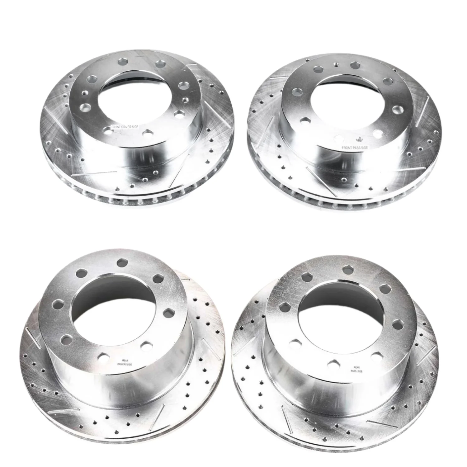 PowerStop D Series Drilled & Slotted Rotors, 2001-2010 LB7/LLY/LBZ/LMM Dual Rear Wheel - Image 3