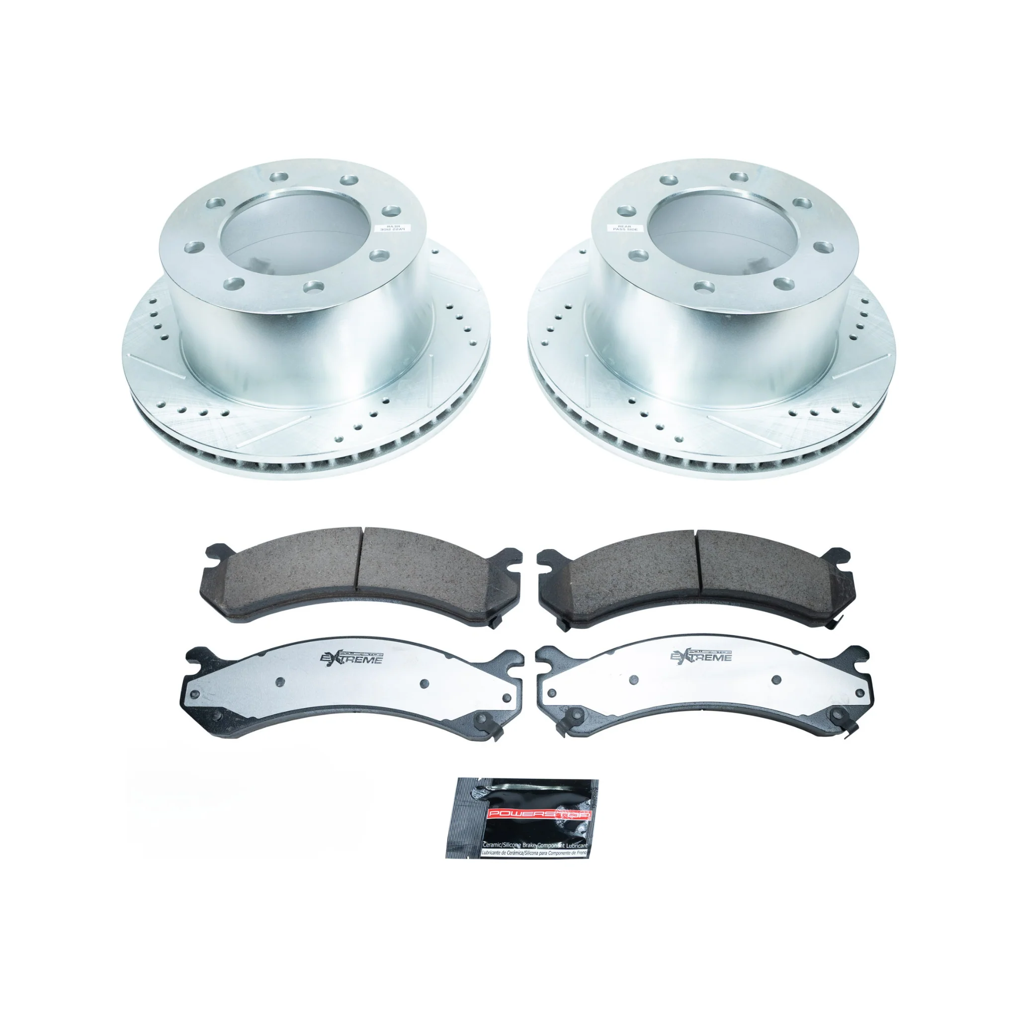 PowerStop Performance Brake & Caliper Kit, 2001-2010 LB7/LLY/LBZ/LMM Dual Rear Wheel - Image 4