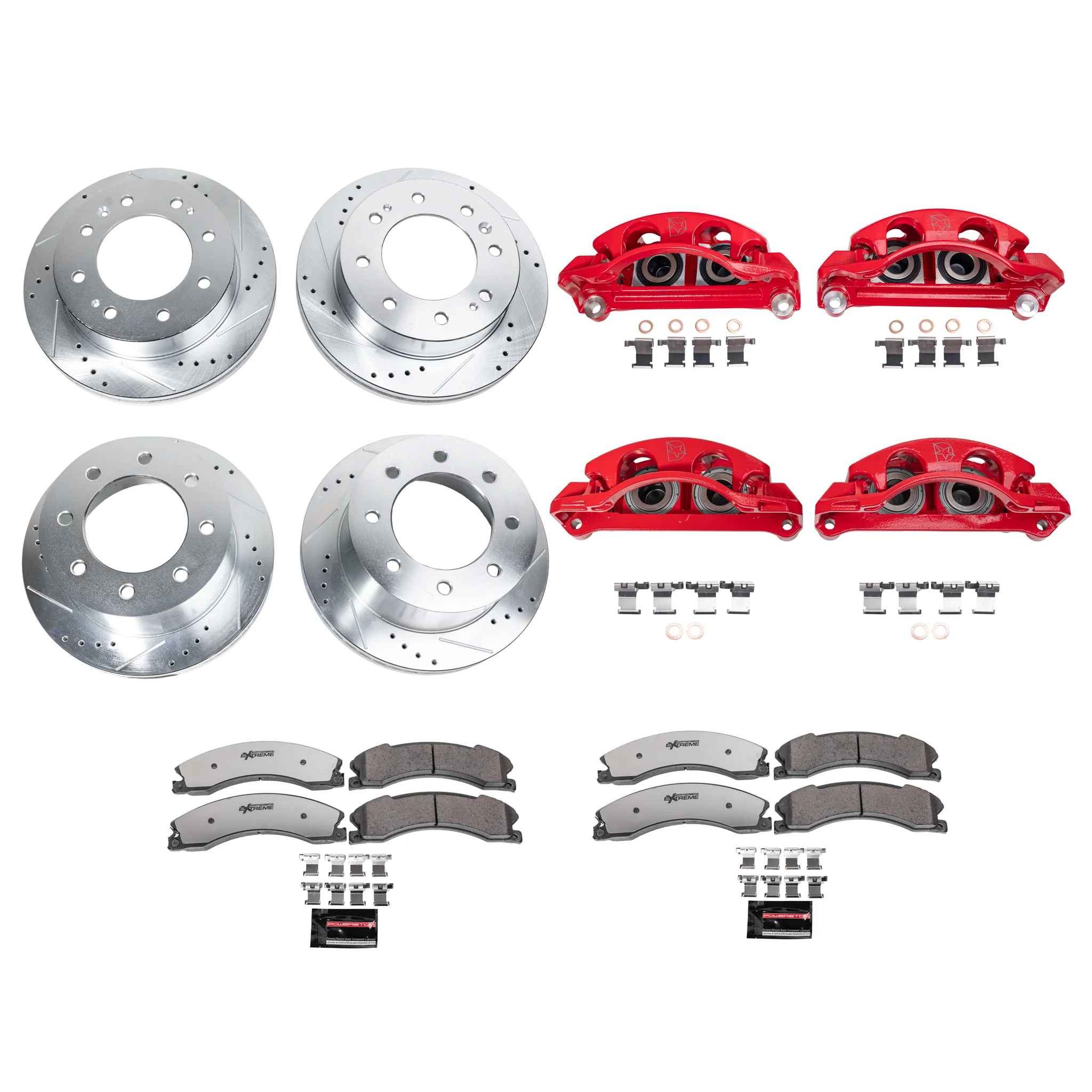 PowerStop Performance Brake & Caliper Kit, 2015-2019 LML/L5P Dual Rear Wheel