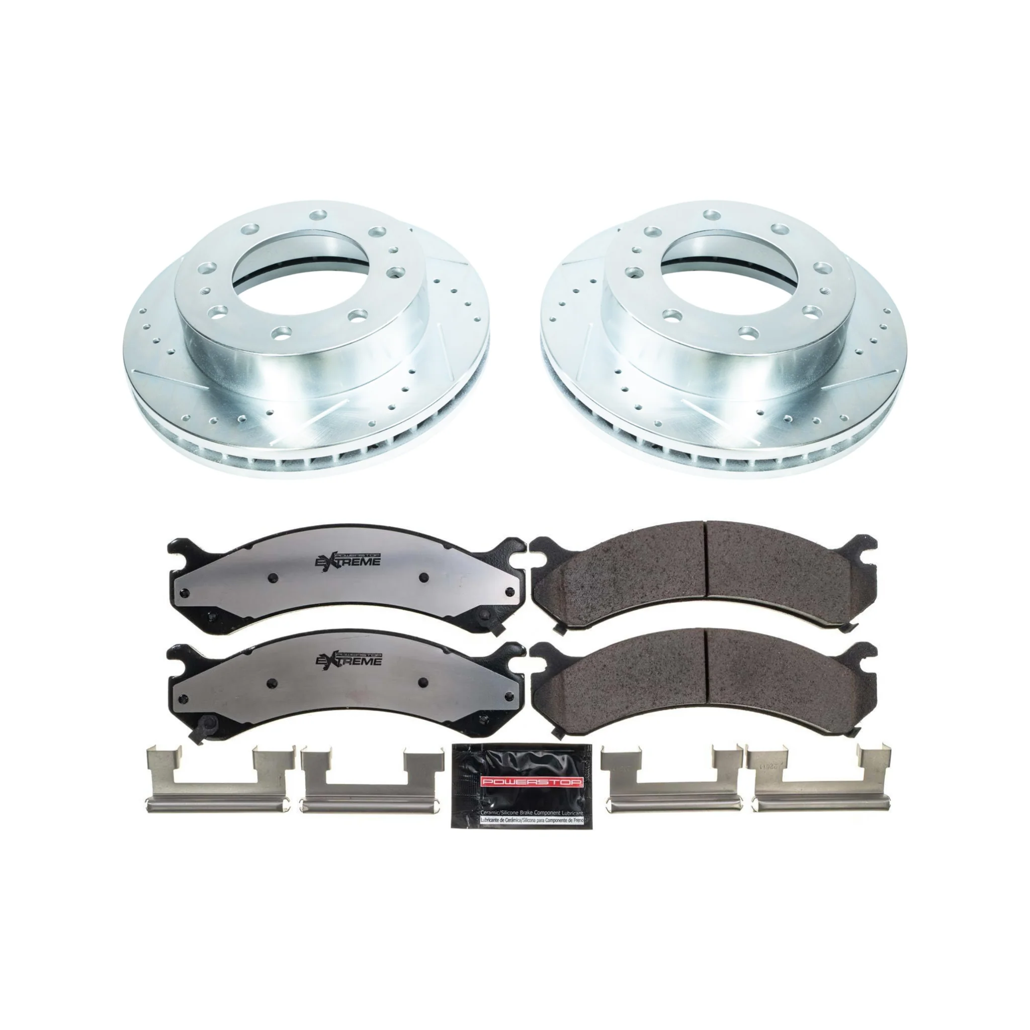 PowerStop Performance Brake & Rotor Kits, 2001-2010 LB7/LLY/LBZ/LMM Dual Rear Wheel