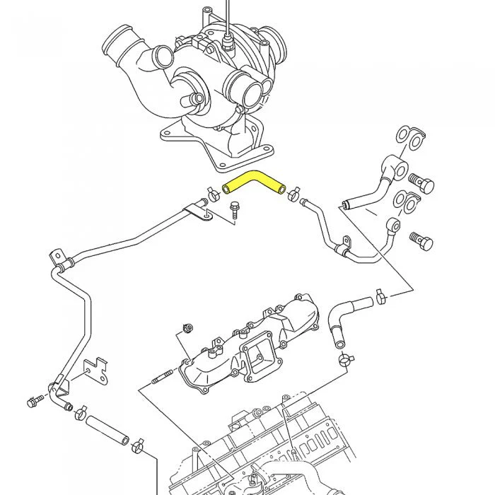 PPE 10mm Turbo Coolant Return Hose, 2004.5-2005 LLY - Image 2
