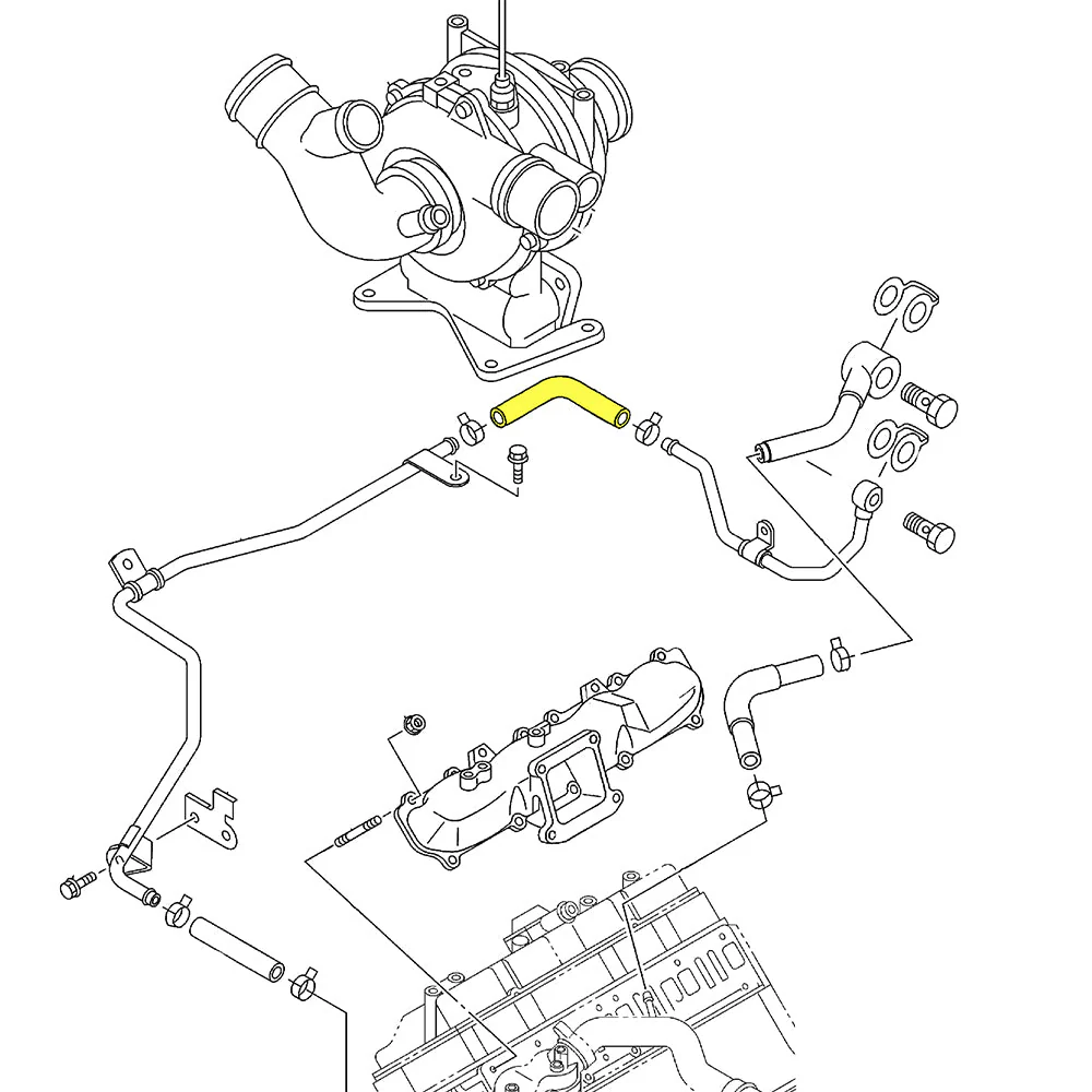 PPE 12.7mm Turbo Coolant Return Hose, 2006-2010 LBZ/LMM - Image 2
