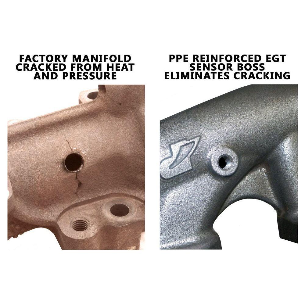 PPE High Flow Exhaust Manifold with Up-Pipes, 2001-2004 LB7 Federal Emissions - Image 9