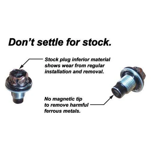 PPE Stainless Steel Magnetic Oil Drain Plug, 2001-2016 LB7/LLY/LBZ/LMM/LML - Image 2