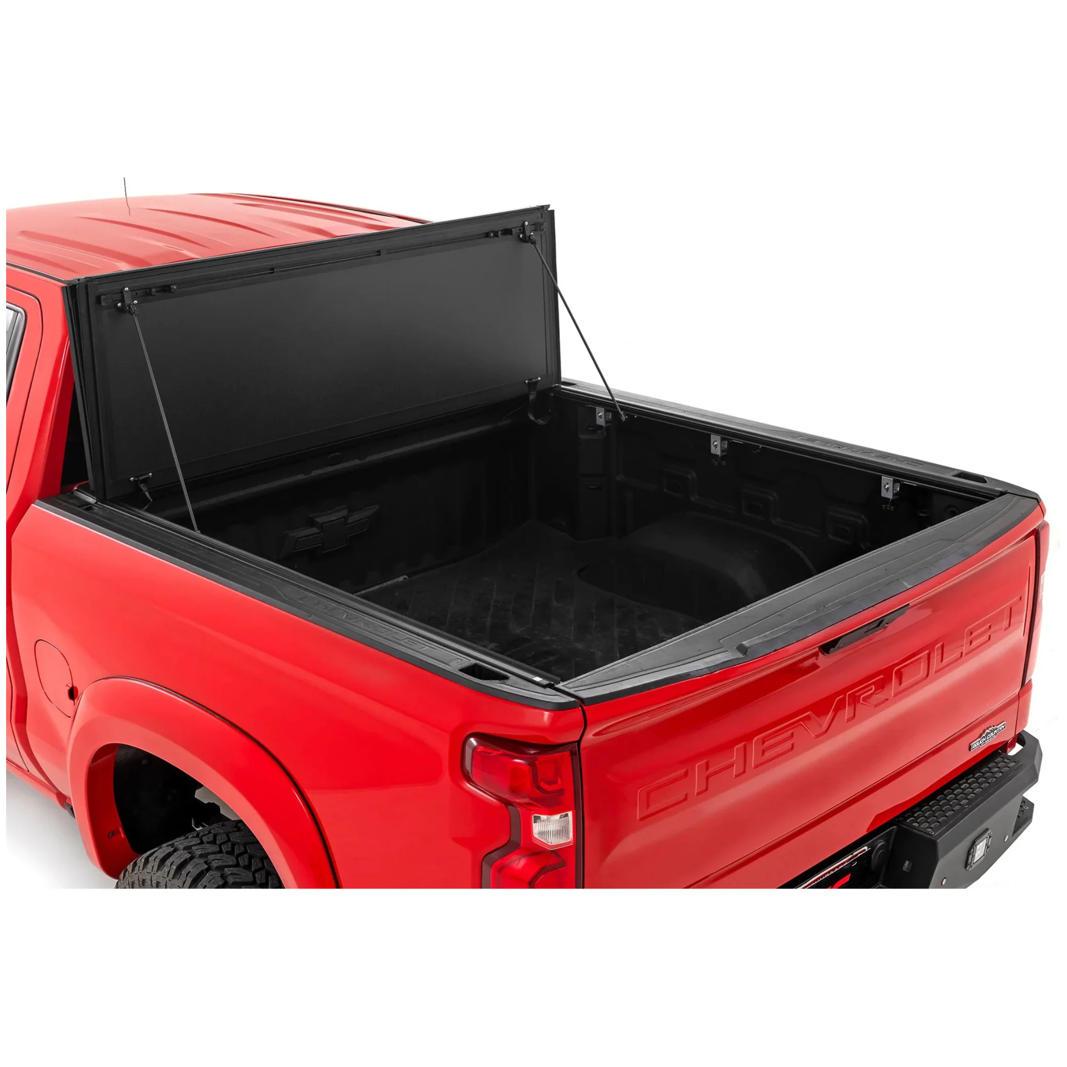 Rough Country Hard Tri-Fold Flip Up Bed Cover, 2020-2025 LM2/LZ0 - Image 3