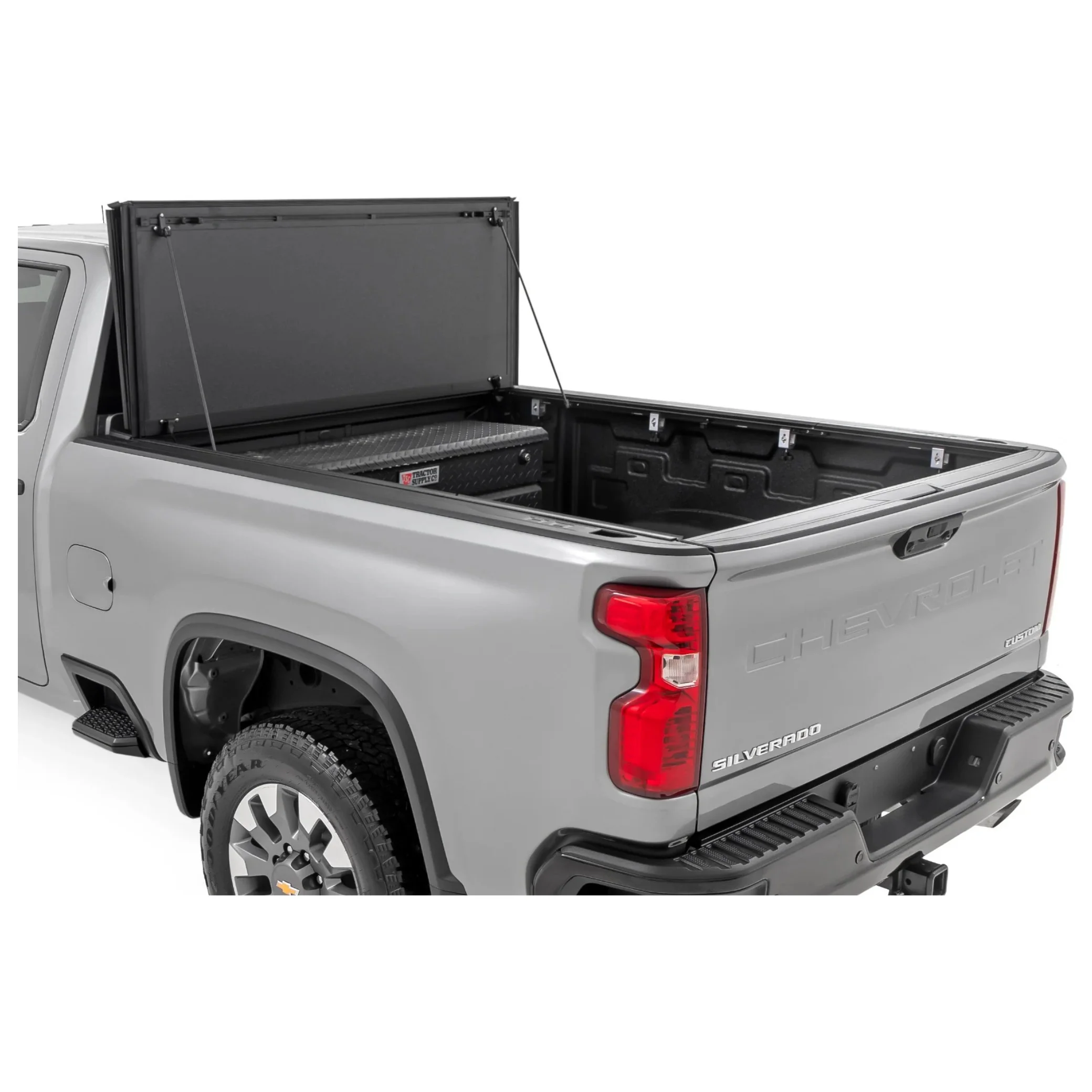 Rough Country Tri-Fold Flip Up 6'9" Bed Cover, 2020-2025 L5P - Image 3