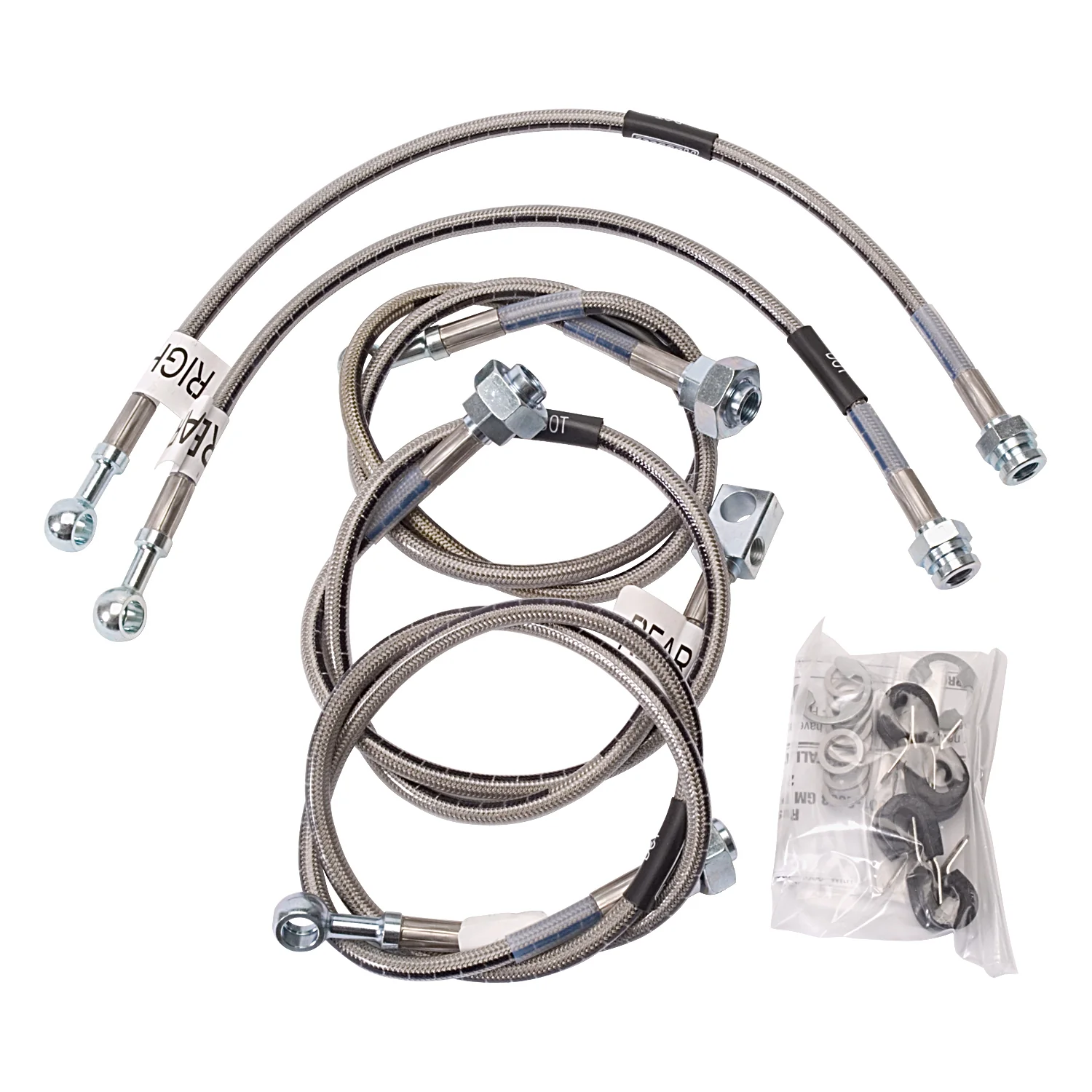 Russell Stainless Steel Brake Lines, 2001-2007 LB7/LLY/LBZ w/ 4" or 6" Lift Kit Only