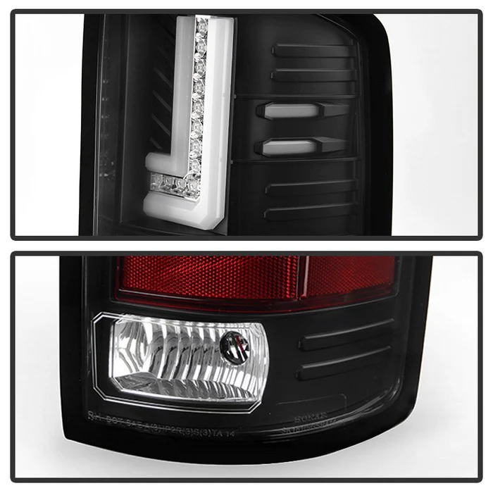 Spyder LED Tail Lights - Black Sierra 2015-2018 LML/L5P - Image 2