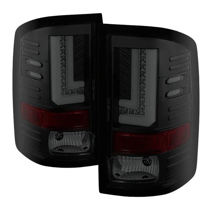 Spyder LED Tail Lights - Black Smoked Sierra 2015-2018 LML/L5P