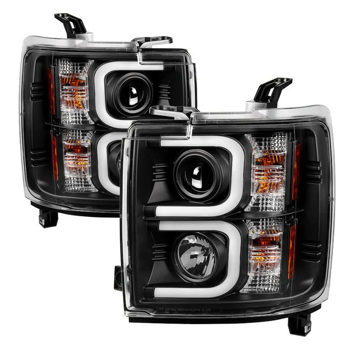 Spyder Projector Headlights Light Bar DRL Black Silverado 2015-2019  LML/L5P