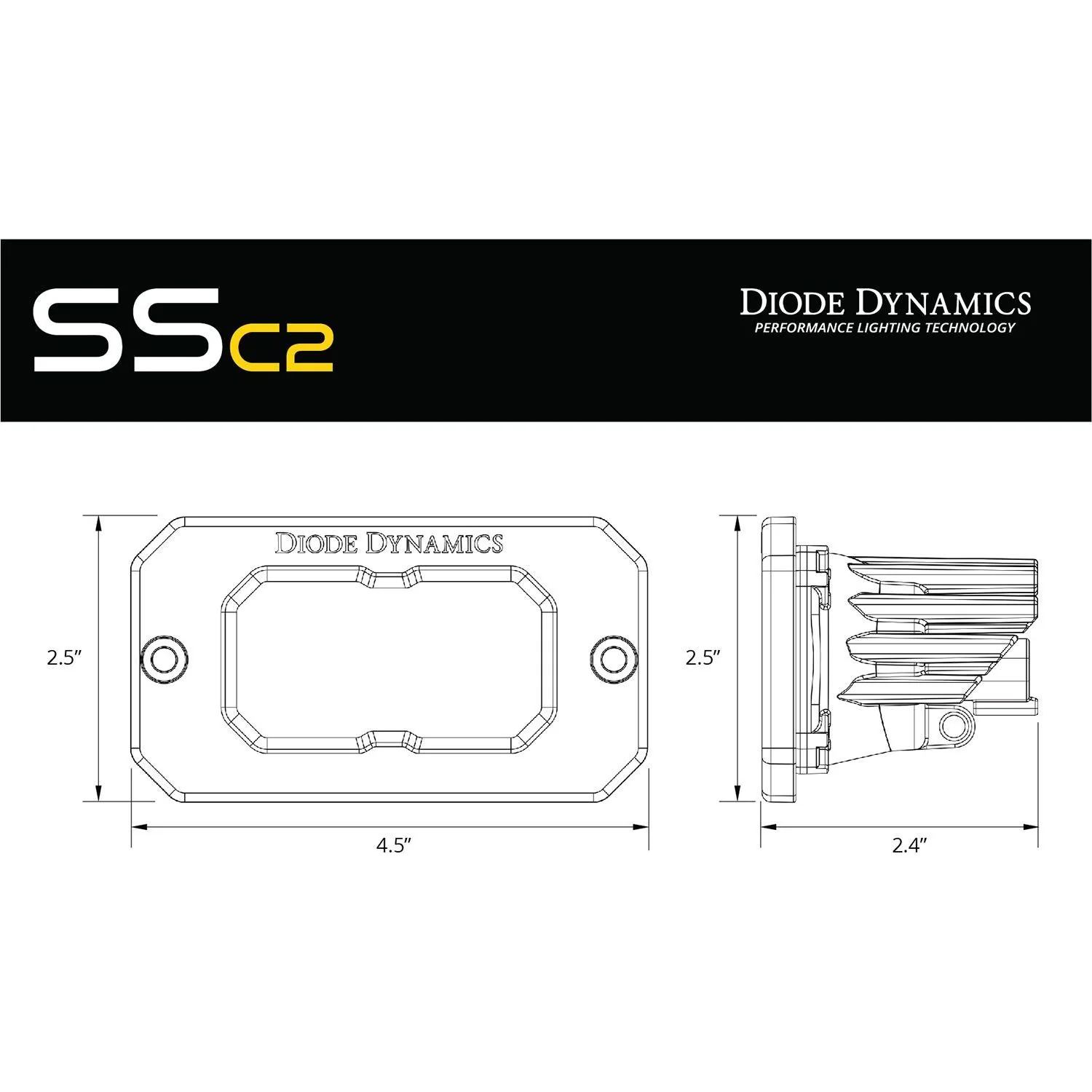 Diode Dynamics, Stage Series Flush Mount Reverse Light Kit - Image 6