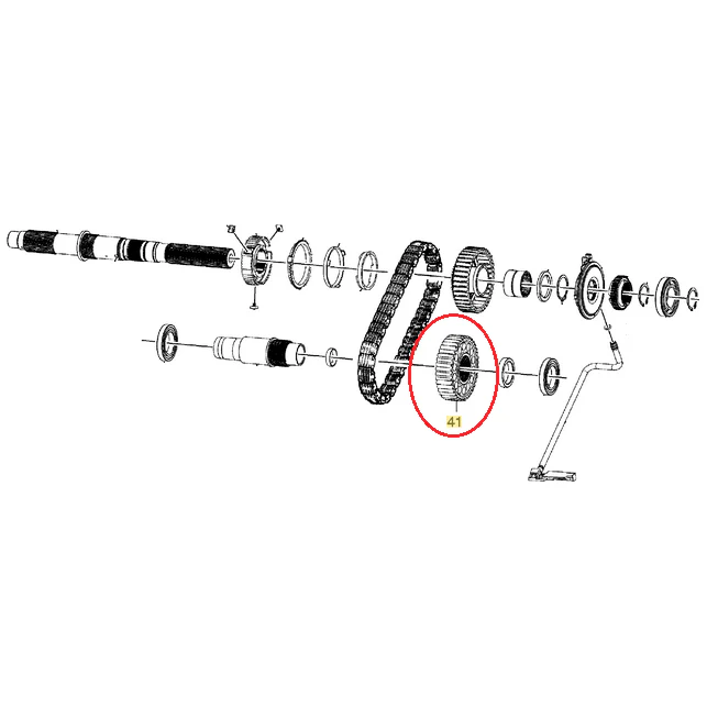 Transfer Case Front Output (Driven) Sprocket, 2007.5-2019 LMM/LML/L5P - Image 2