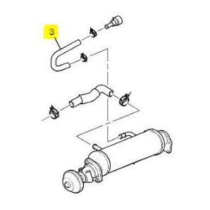 EGR Cooler to Heater Core Return Hose, 2001-2004 LB7