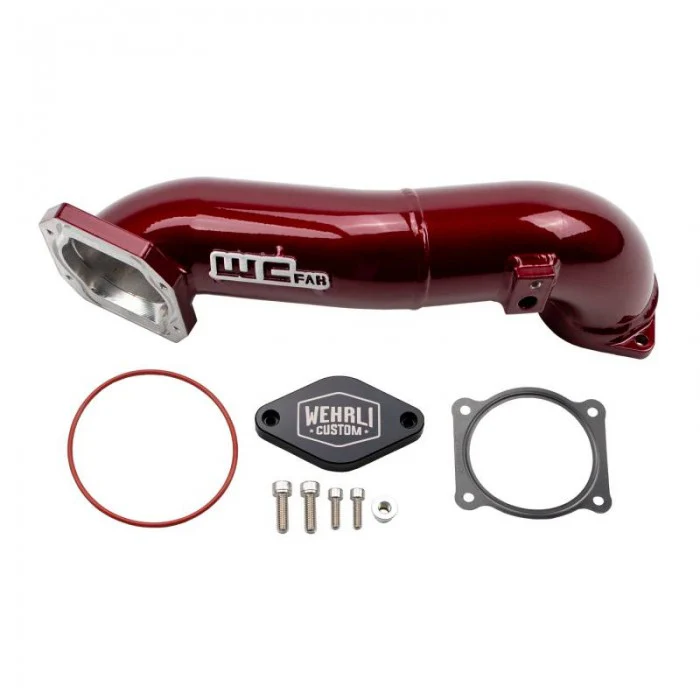 WC Fab 3" Passenger Side Upper Crossover Intercooler Pipe, 2011-2016 LML