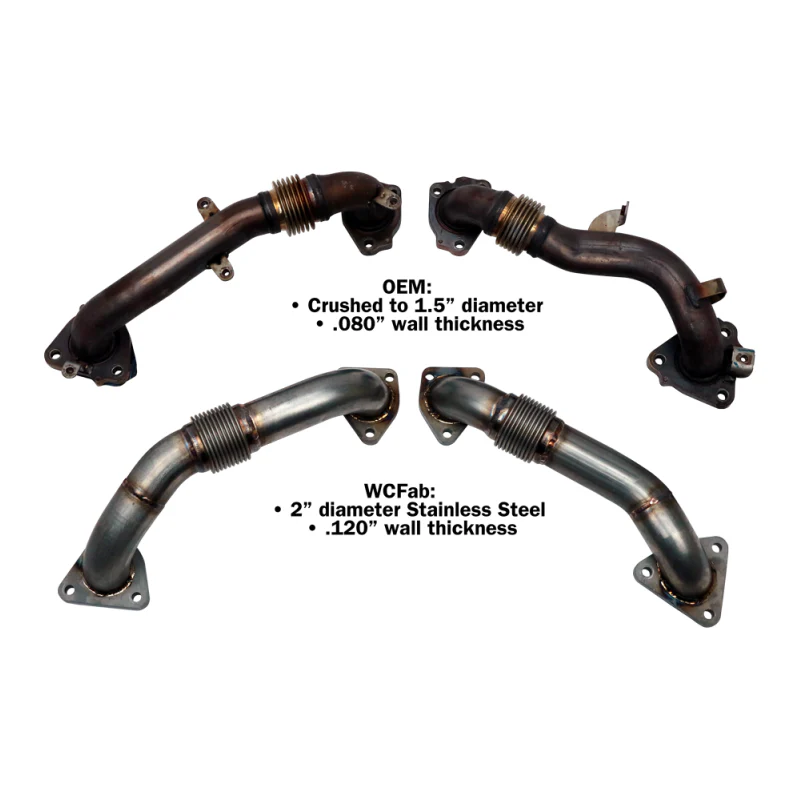 WC Fab 2" Stainless Up Pipe Kit, 2017-2025 L5P/L5D - Image 2