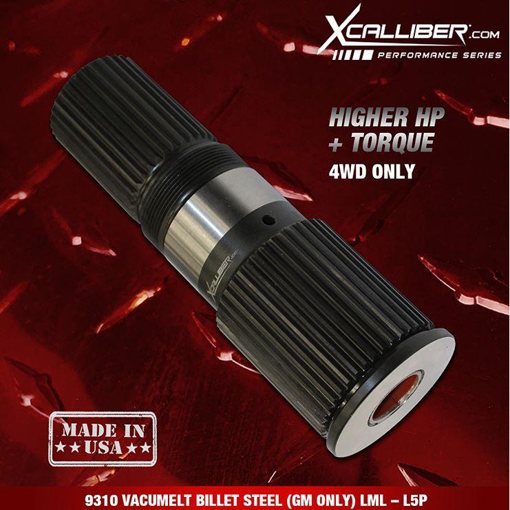 Xcalliber Allison Billet Performance Output Shaft, 2011-2019 LML/L5P - Image 2